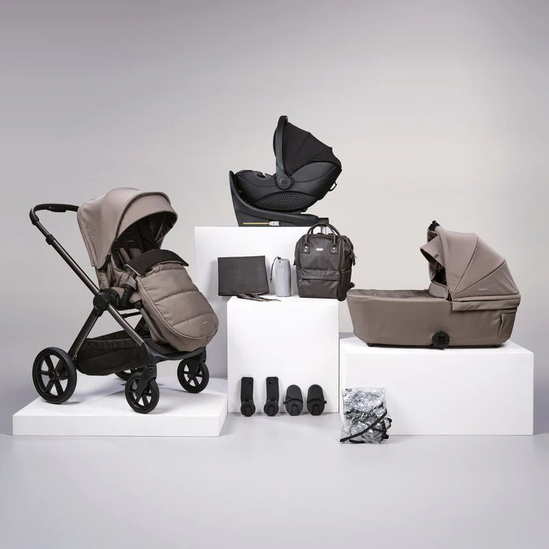 12 pc Raffi MKII Travel Bundle with spin car seat & Isofix base