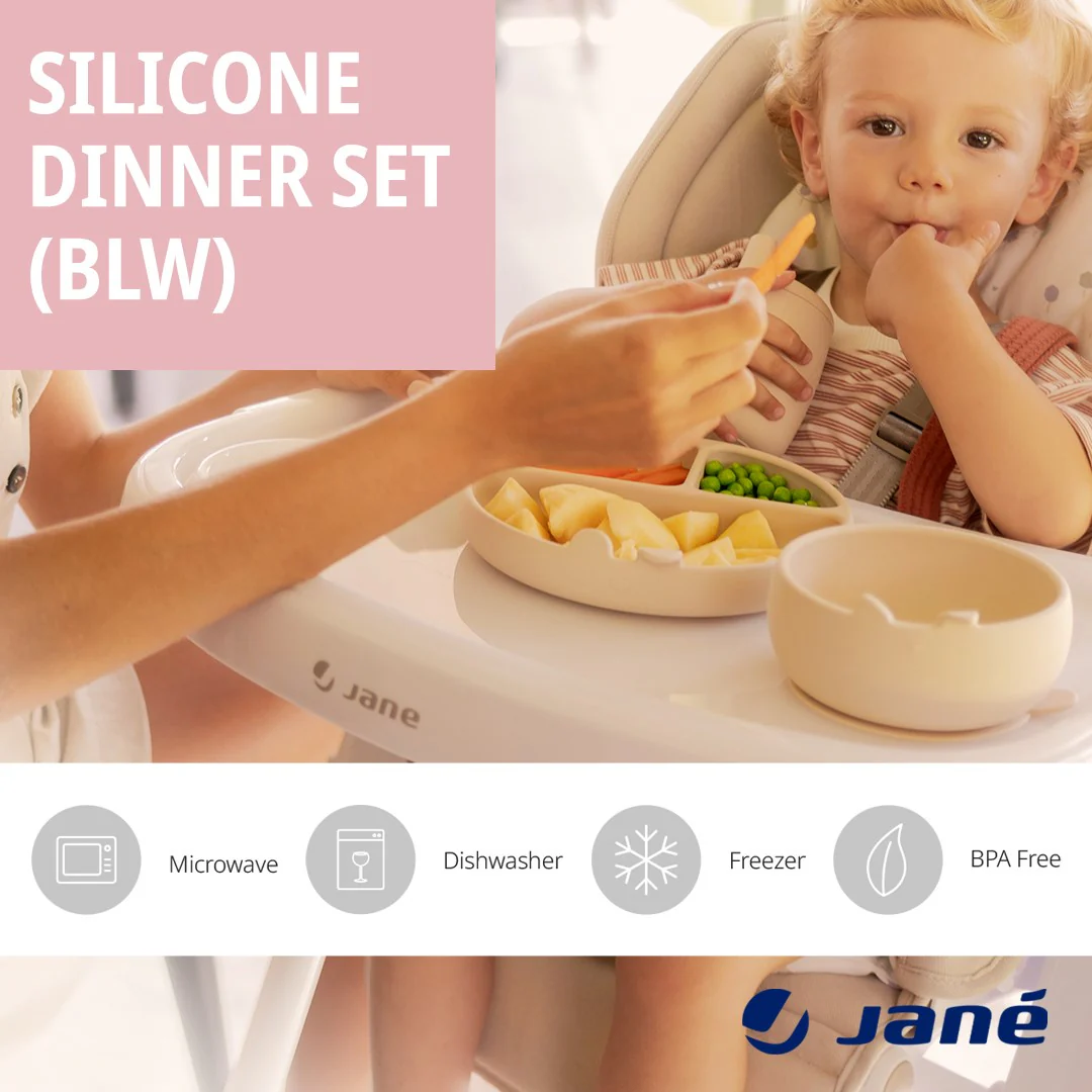 4-Piece LFGB Certified Silicone Dinner Set for Children - Image 3