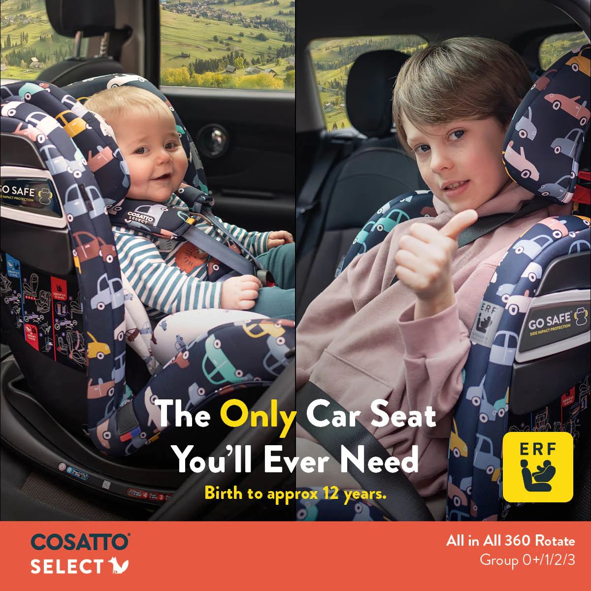 All in All 360 Rotate Car Seat Beep Beep - Image 2