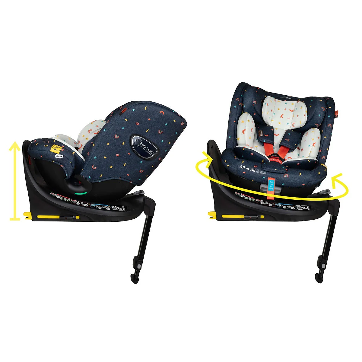 All in All Extra i-Size 360 Car Seat Doodle Days