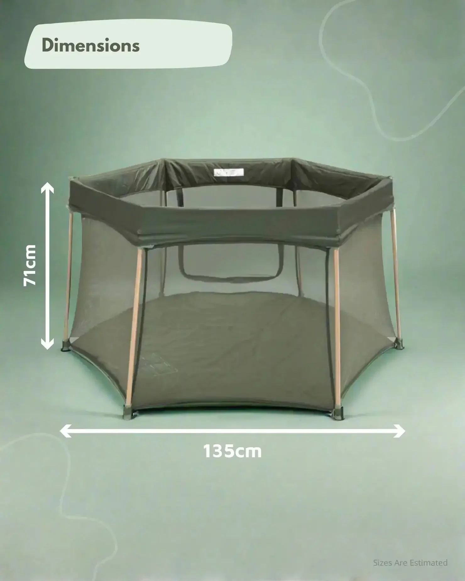 All Stars JOY Baby Playpen - Green - Image 6
