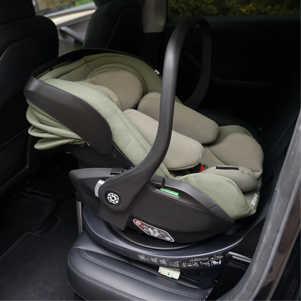 Amana Air+ Group 0+ Infant Carrier With Isofix Base - Sage Green - Image 21