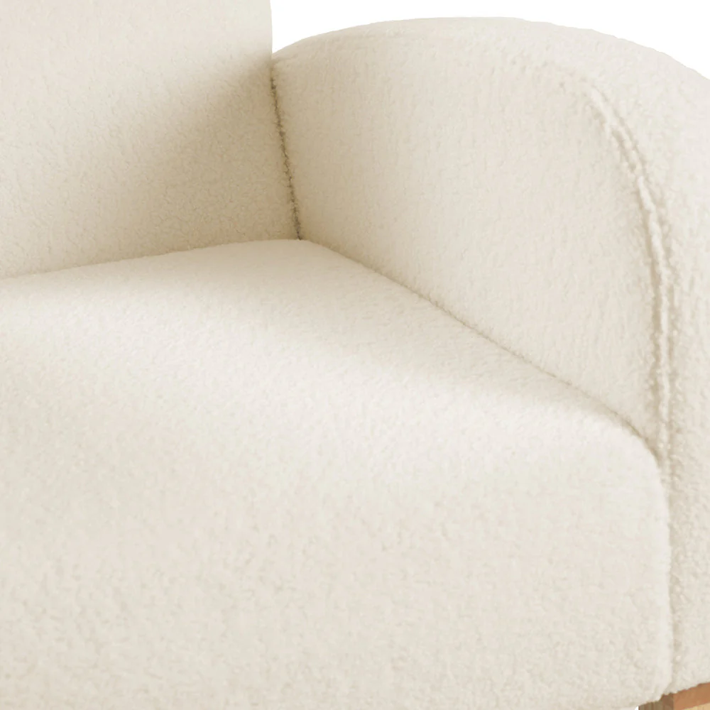 Amana Aura Nursing Chair & Stool - Dune/Natural - Image 10