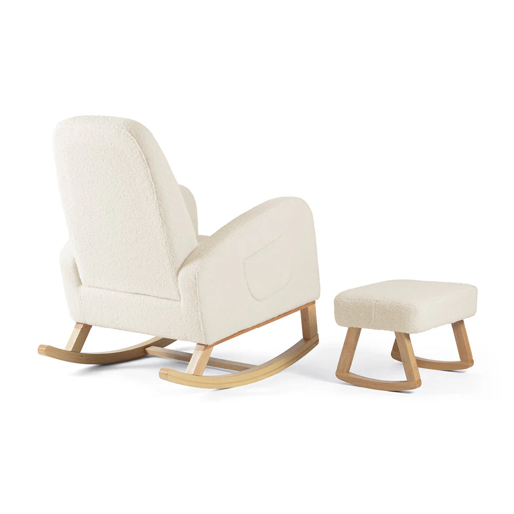 Amana Aura Nursing Chair & Stool - Dune/Natural - Image 5