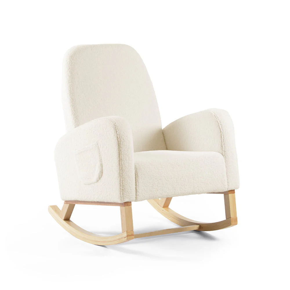 Amana Aura Nursing Chair & Stool - Dune/Natural - Image 6