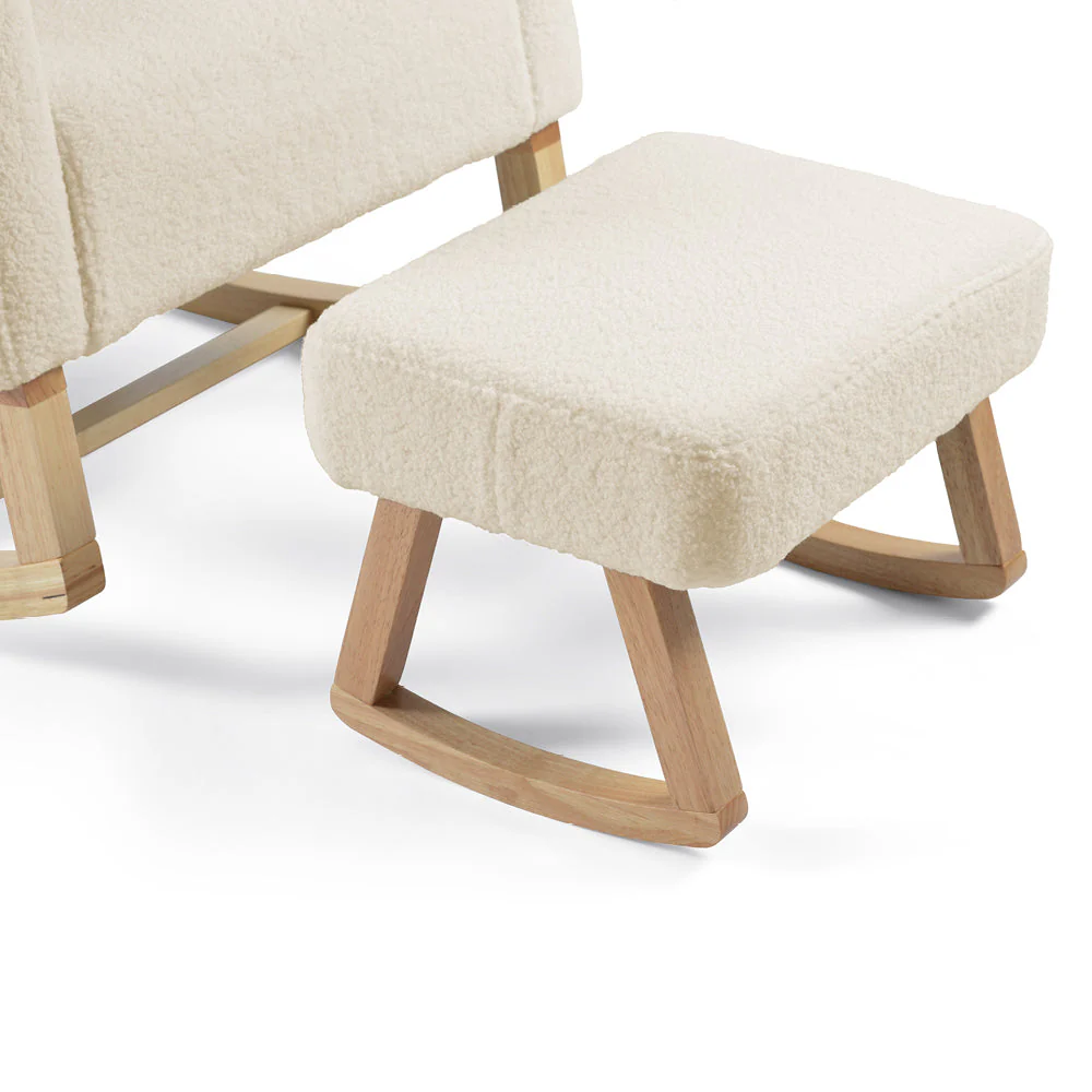 Amana Aura Nursing Chair & Stool - Dune/Natural - Image 8