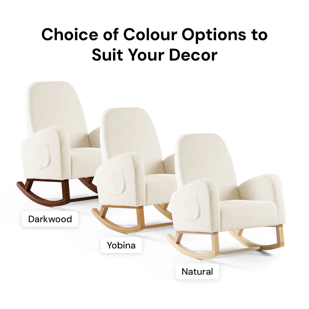 Amana Aura Nursing Chair & Stool - Dune/Yobina - Image 2
