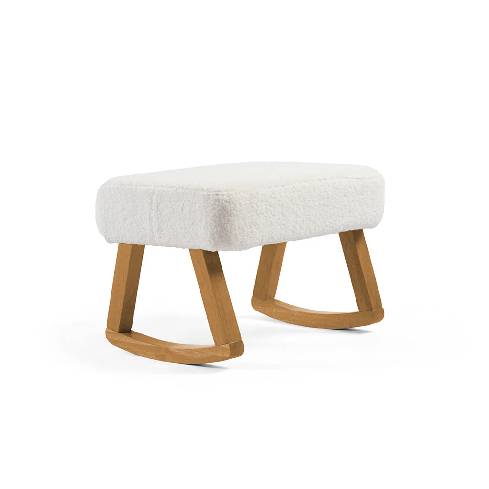 Amana Aura Nursing Chair & Stool - Snow White/Yobina - Image 8