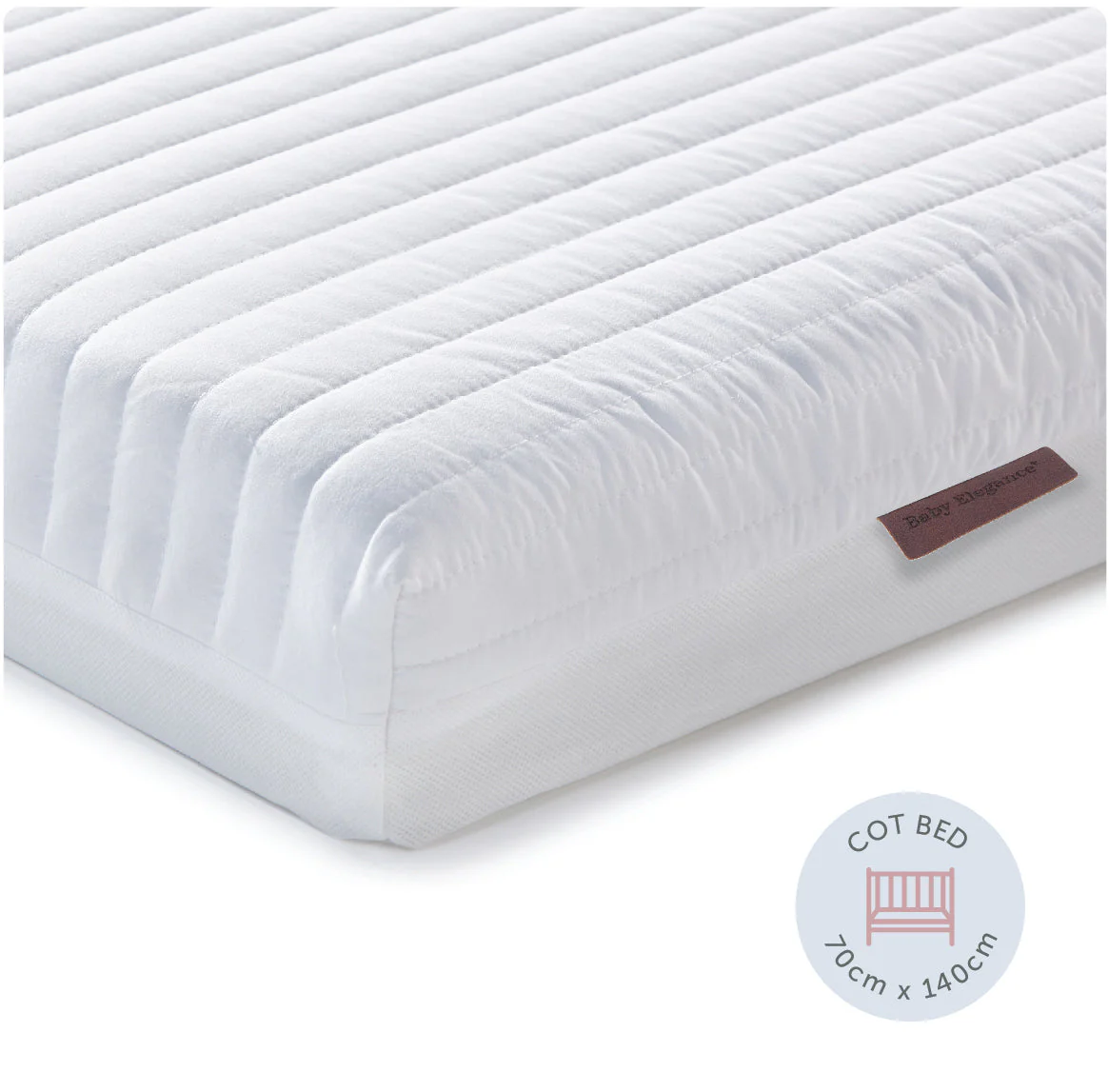 Baby Elegance Micro Fibre Cotbed Mattress, 140 x 70cm - Image 4