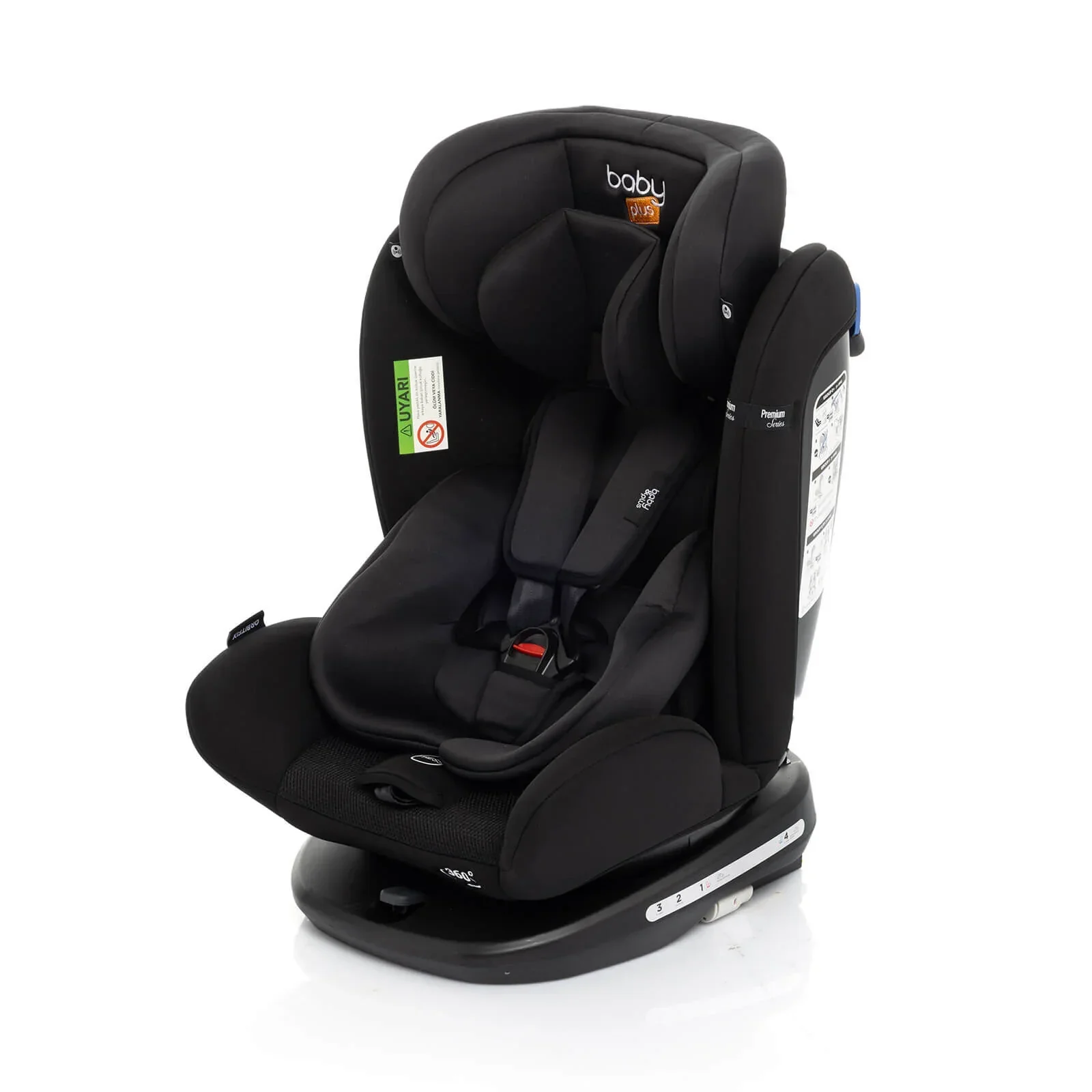 baby plus Orbitfix Group 0+/1/2/3 (Birth to 12 Years) Car Seat - Black - Image 8