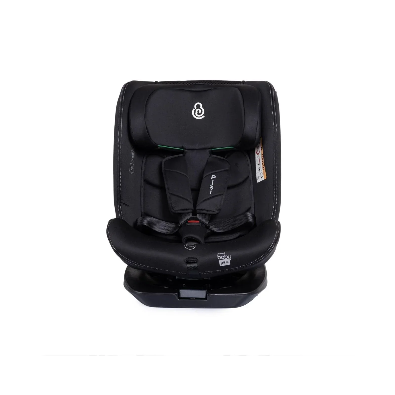 baby plus Pixi i-Size Group 0+/1/2/3 (Birth to 12 Years) Car Seat - Black - Image 33