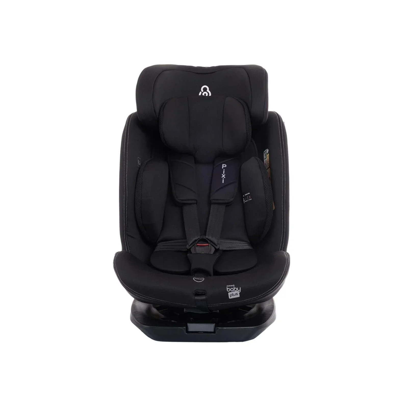 baby plus Pixi i-Size Group 0+/1/2/3 (Birth to 12 Years) Car Seat - Black - Image 6