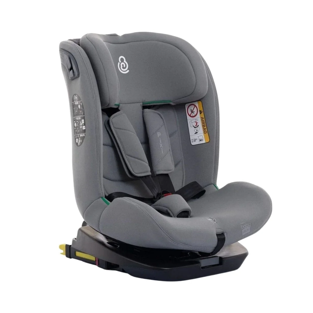 baby plus Pixi i-Size Group 0+/1/2/3 (Birth to 12 Years) Car Seat - Grey