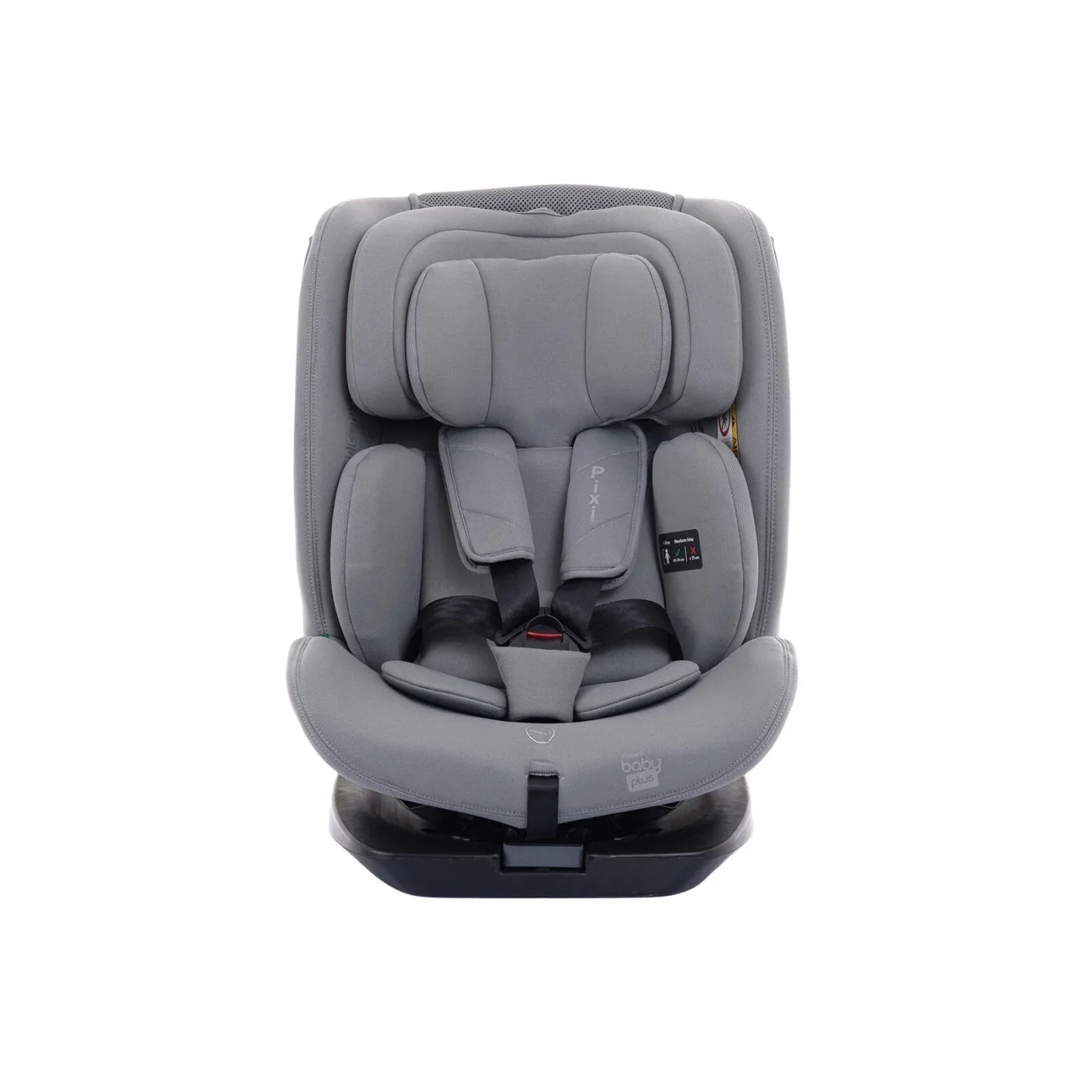 baby plus Pixi i-Size Group 0+/1/2/3 (Birth to 12 Years) Car Seat - Grey - Image 4