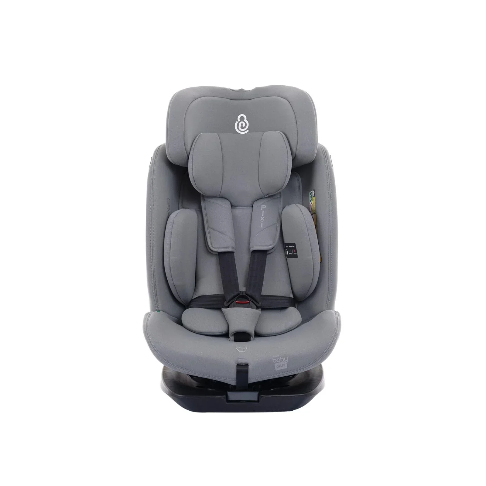 baby plus Pixi i-Size Group 0+/1/2/3 (Birth to 12 Years) Car Seat - Grey - Image 6