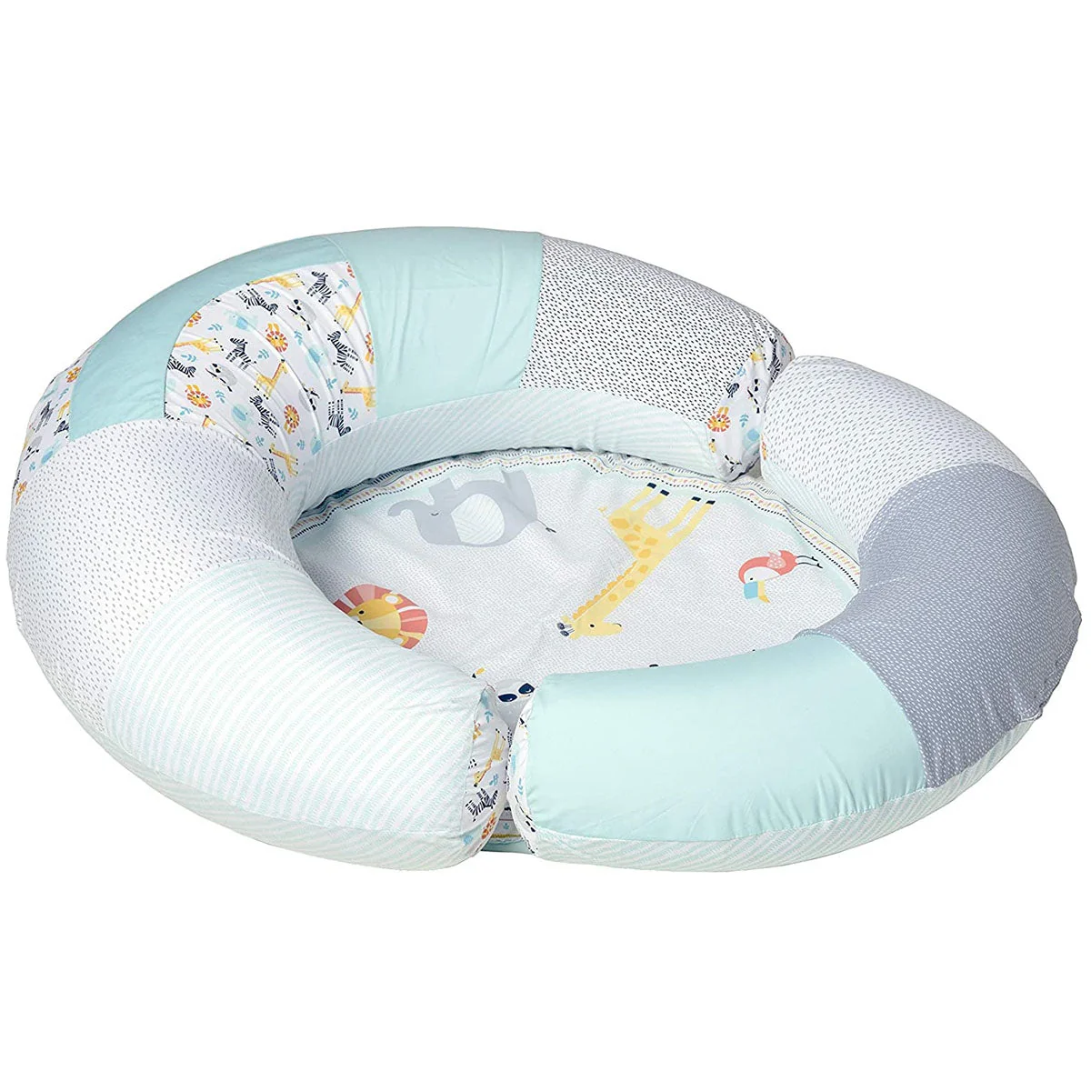 BabyZee Safari Sit Me Up Baby Seat & Playmat – 2-in-1 Baby Nest Support Seat 0m+ - Image 4