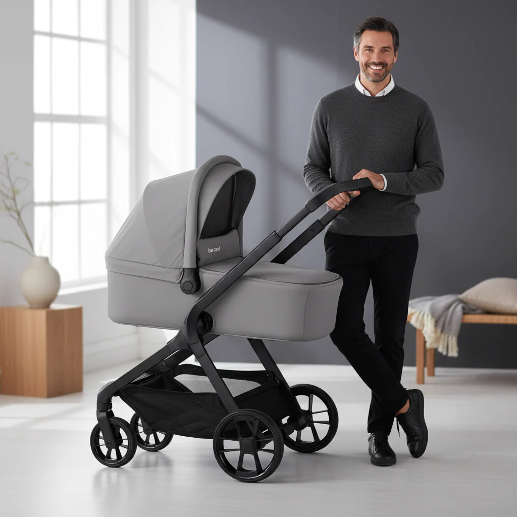 Be Cool Kombo Trio: Pushchair + Carrycot + i-Size Travel Baby Carrier, Be Frack - Image 2