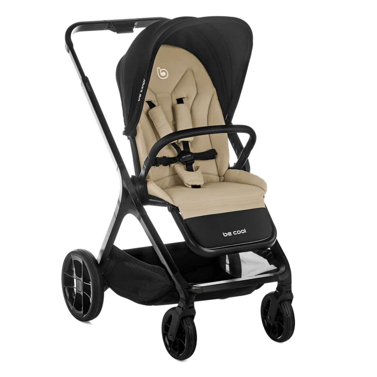 Be Cool Kombo Trio: Pushchair + Carrycot + i-Size Travel Baby Carrier, Be Rock - Image 37