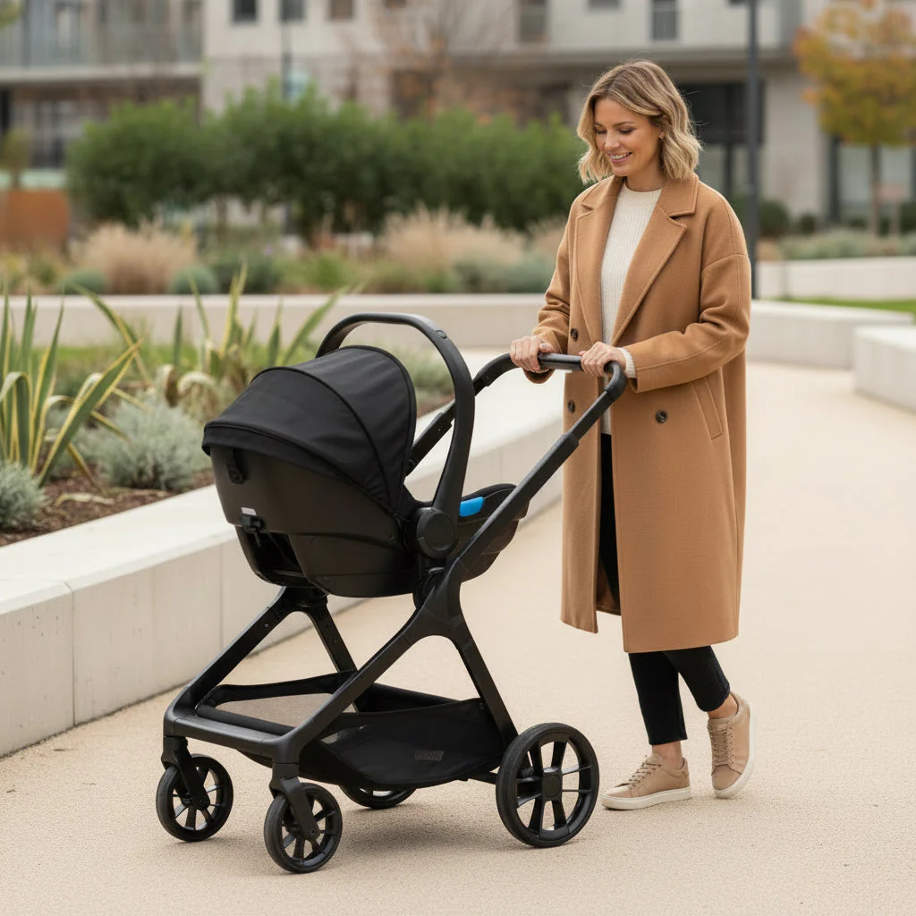Be Cool Kombo Trio: Pushchair + Carrycot + i-Size Travel Baby Carrier, Be Rock - Image 38