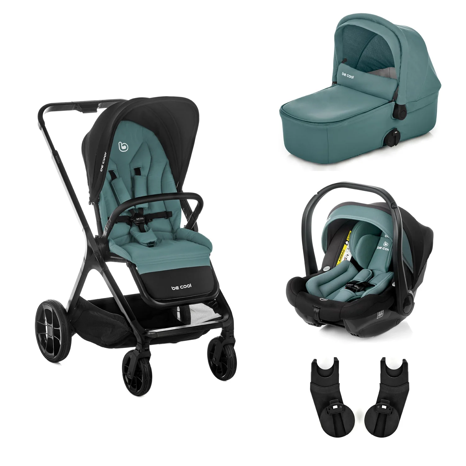 Be Cool Kombo Trio: Pushchair + Carrycot + i-Size Travel Carrier Car Seat - Image 35
