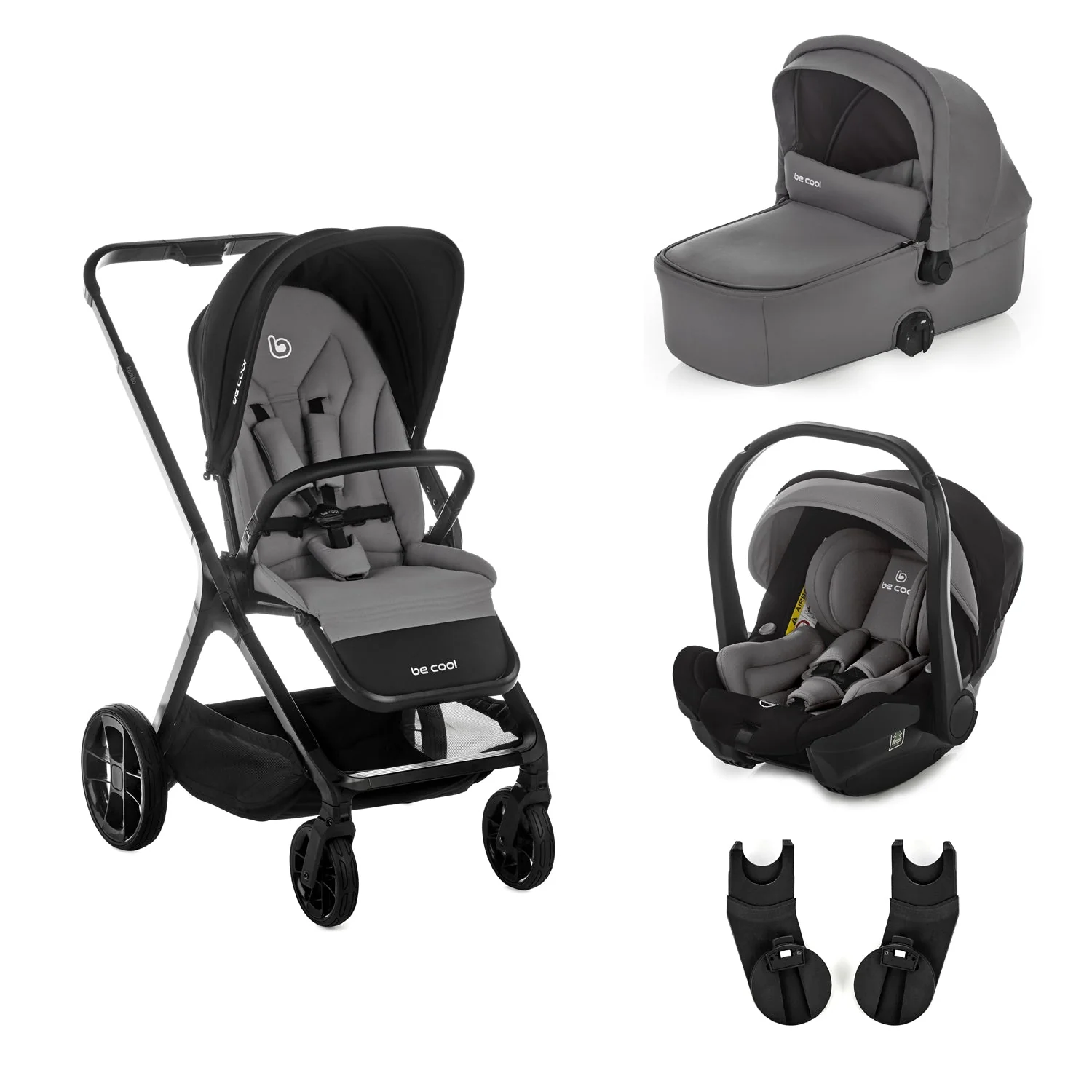 Be Cool Kombo Trio: Pushchair + Carrycot + i-Size Travel Carrier Car Seat - Image 7