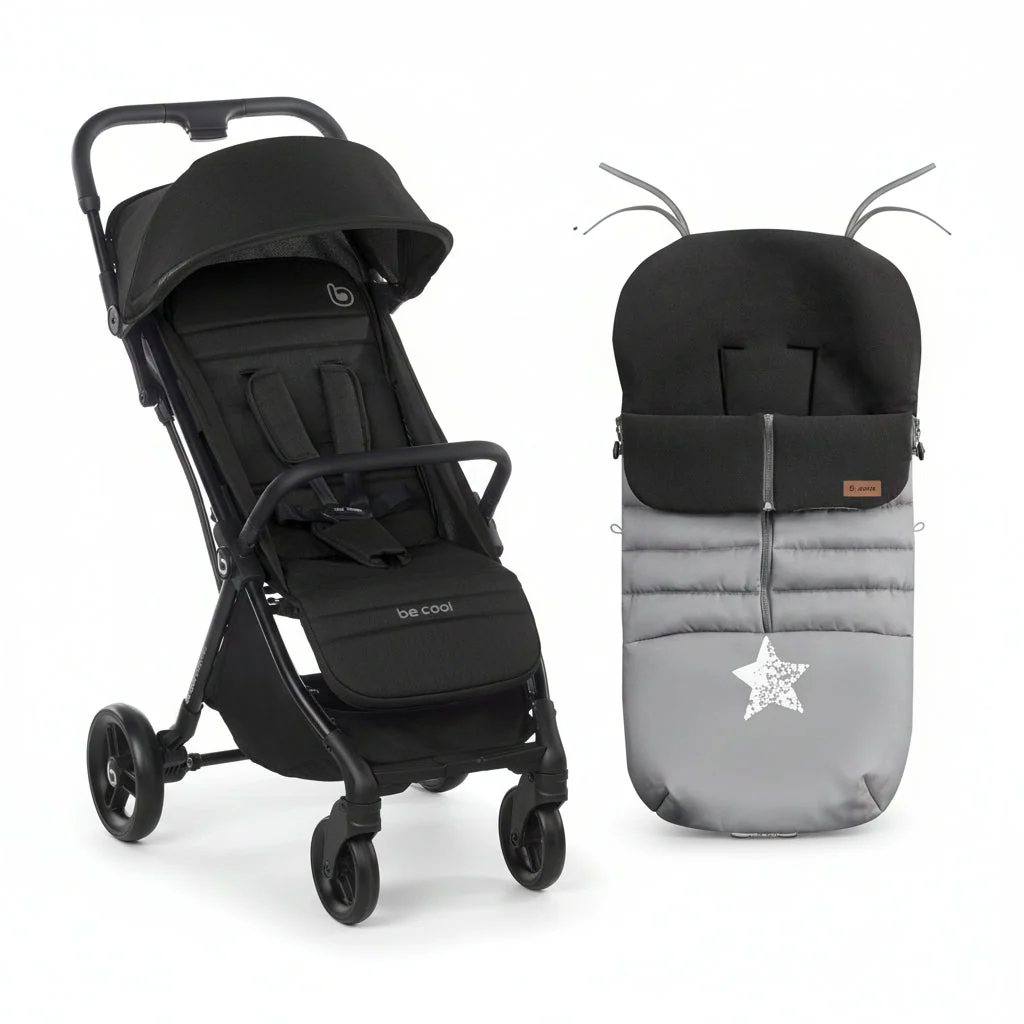 Be Cool Quick Fold Luxe Compact Fold Stroller & Footmuff / Liner 0-22kg, 0-4 years - Image 25