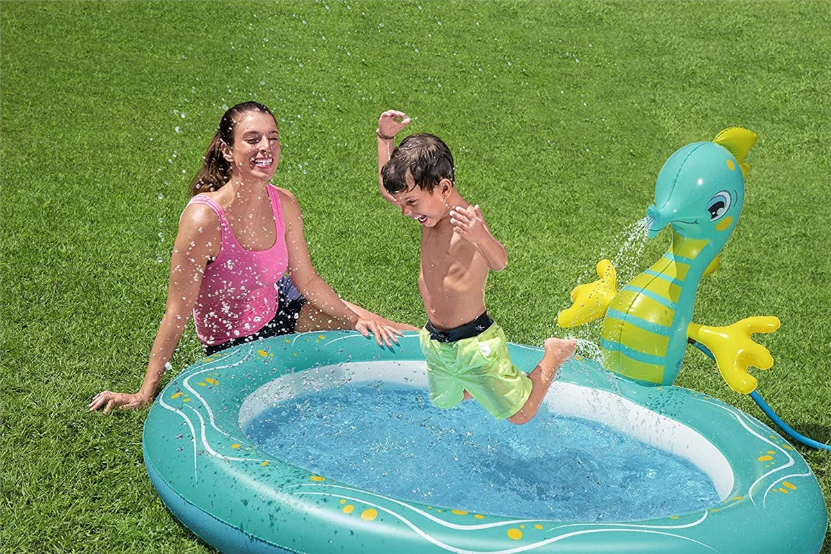 Bestway Seahorse Sprinkler Paddling Pool - Image 15