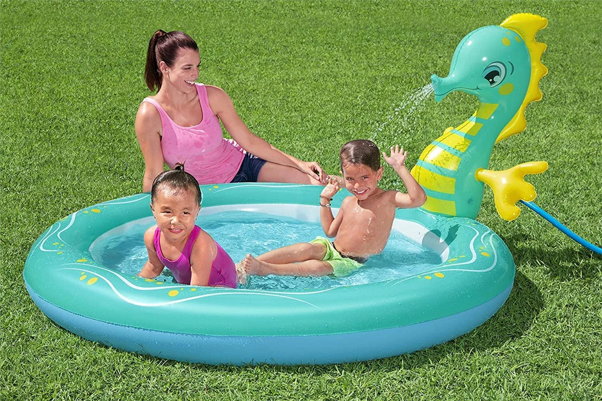 Bestway Seahorse Sprinkler Paddling Pool - Image 5