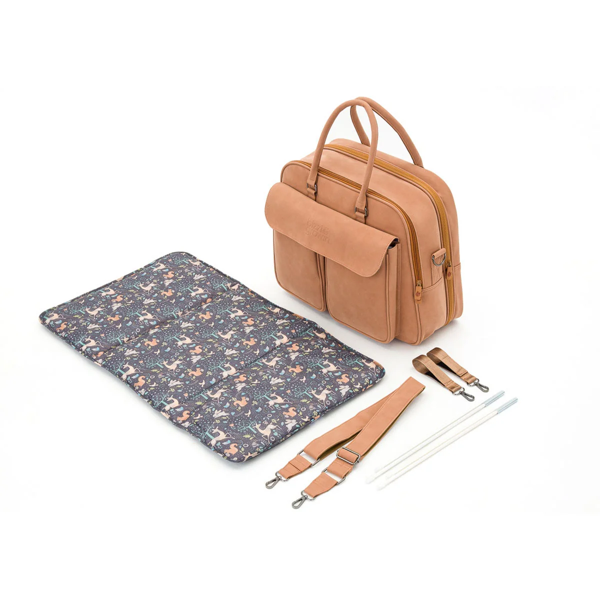 Bizzi Growin Baby Travel Crib Changing Bag POD ® - Vegan Leather - Image 5
