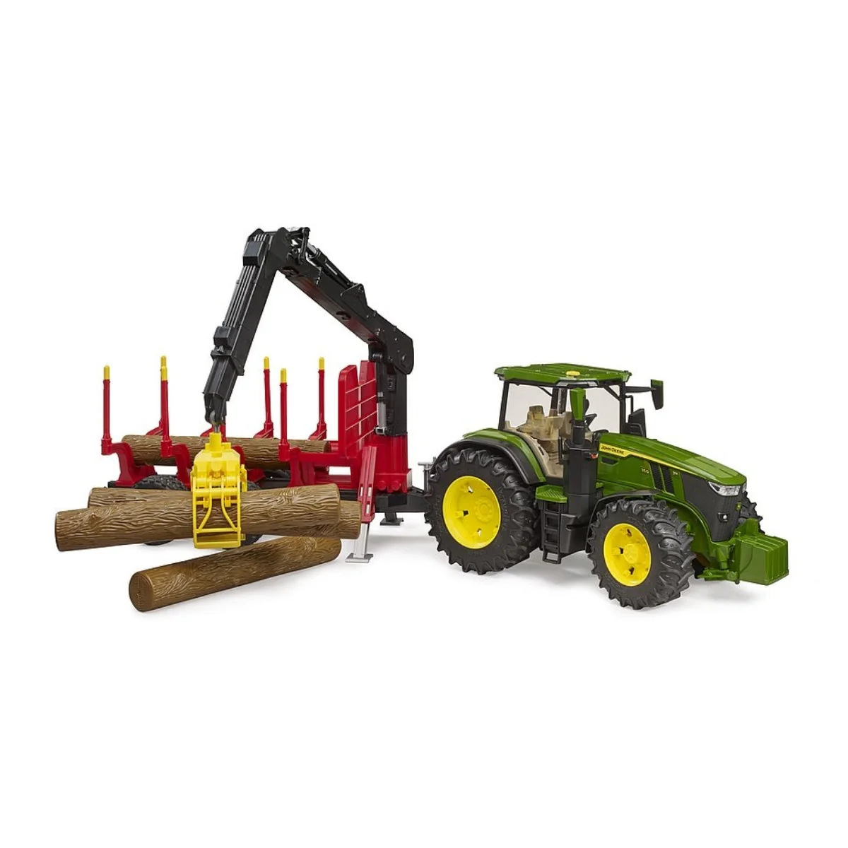 Bruder John Deere 7R 350 with Forestry Trailer - Image 6