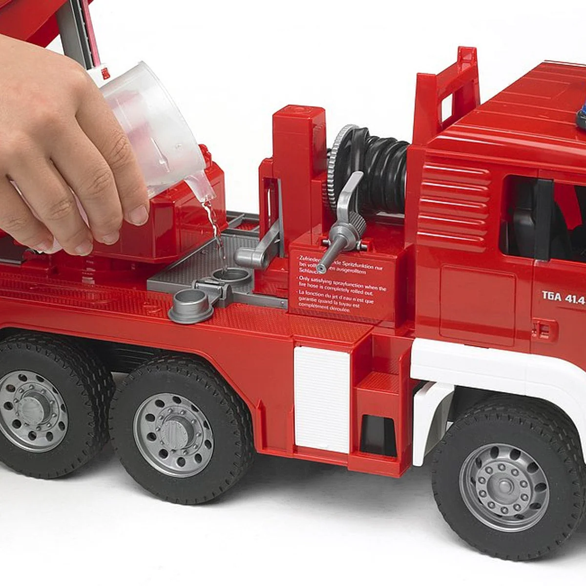 Bruder MAN Fire Engine Toy Truck with Water Pump, Lights and Sound Module - Image 5