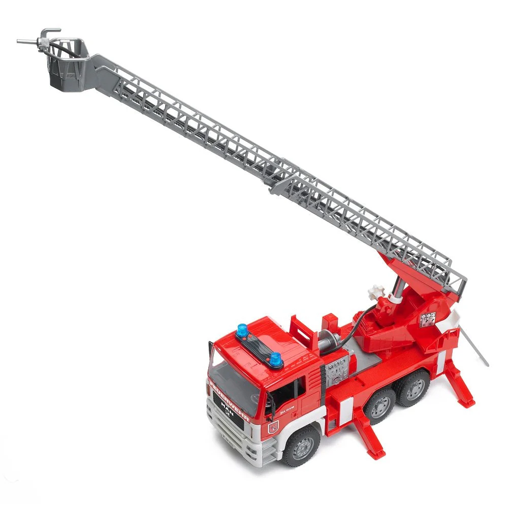 Bruder MAN Fire Engine Toy Truck with Water Pump, Lights and Sound Module - Image 8