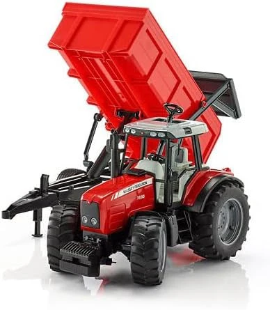 Bruder Massey Ferguson 7480 with Tipping Trailer - Image 3