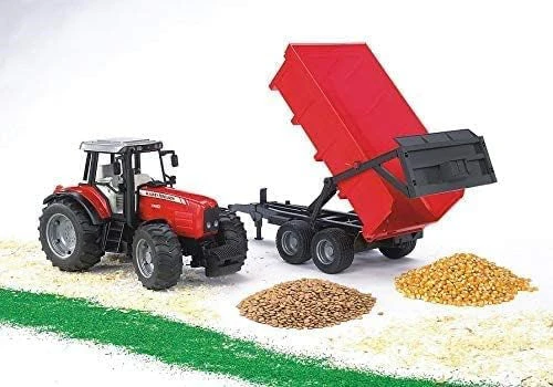 Bruder Massey Ferguson 7480 with Tipping Trailer - Image 4