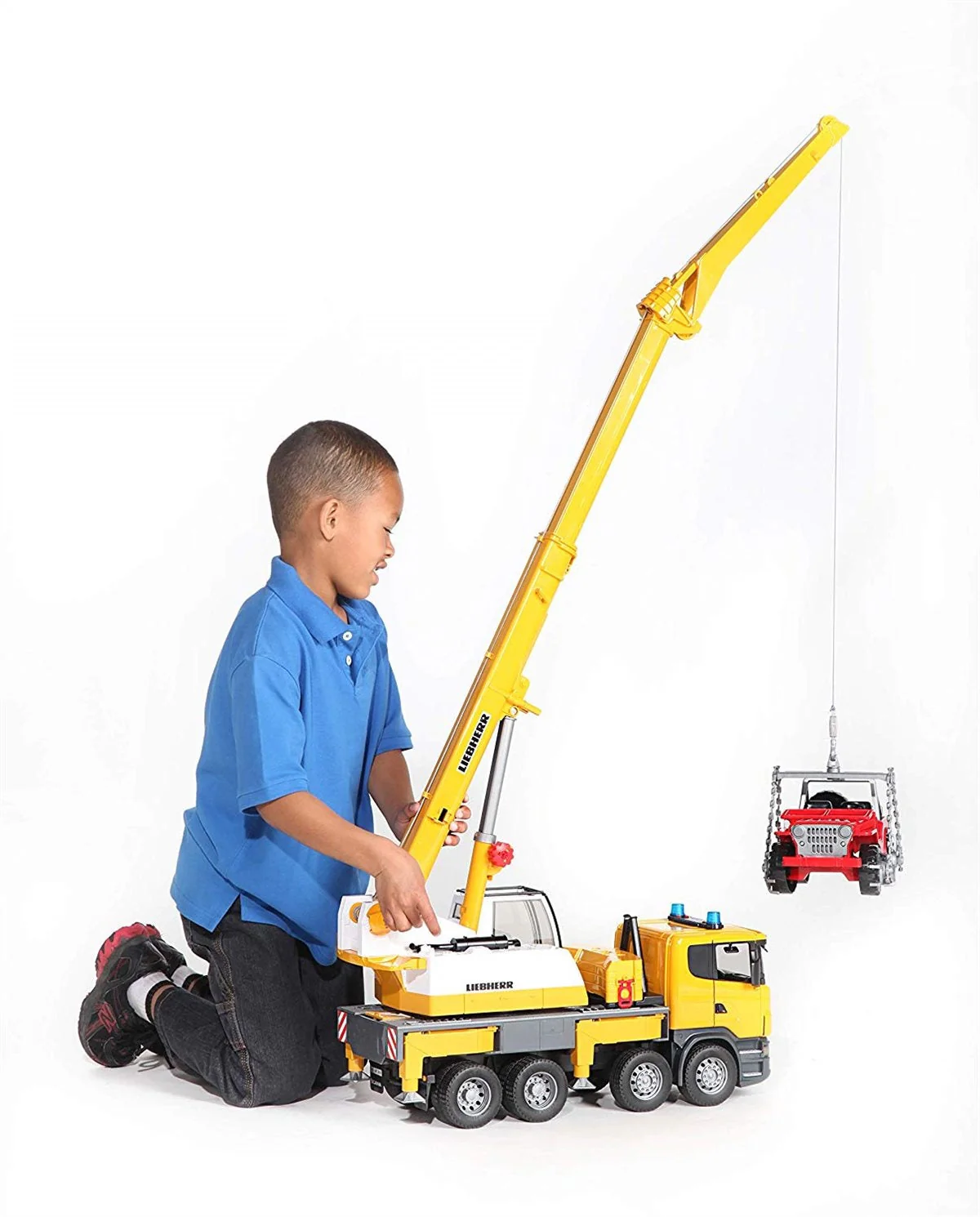 Bruder SCANIA R-Series Liebherr Toy Crane Truck - Image 4