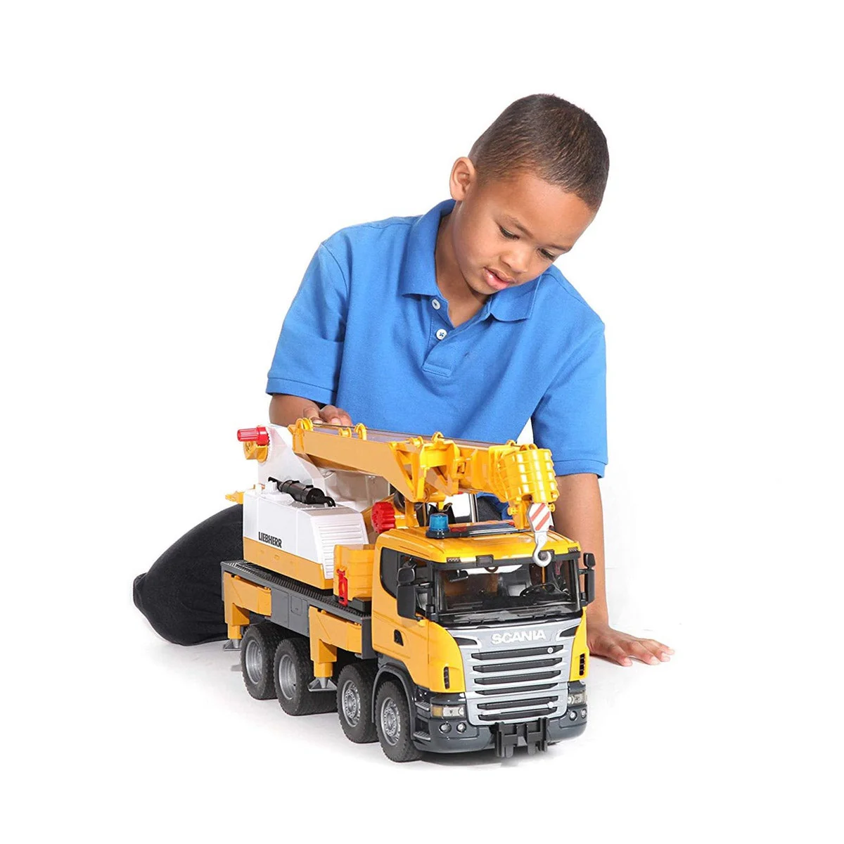 Bruder SCANIA R-Series Liebherr Toy Crane Truck - Image 7
