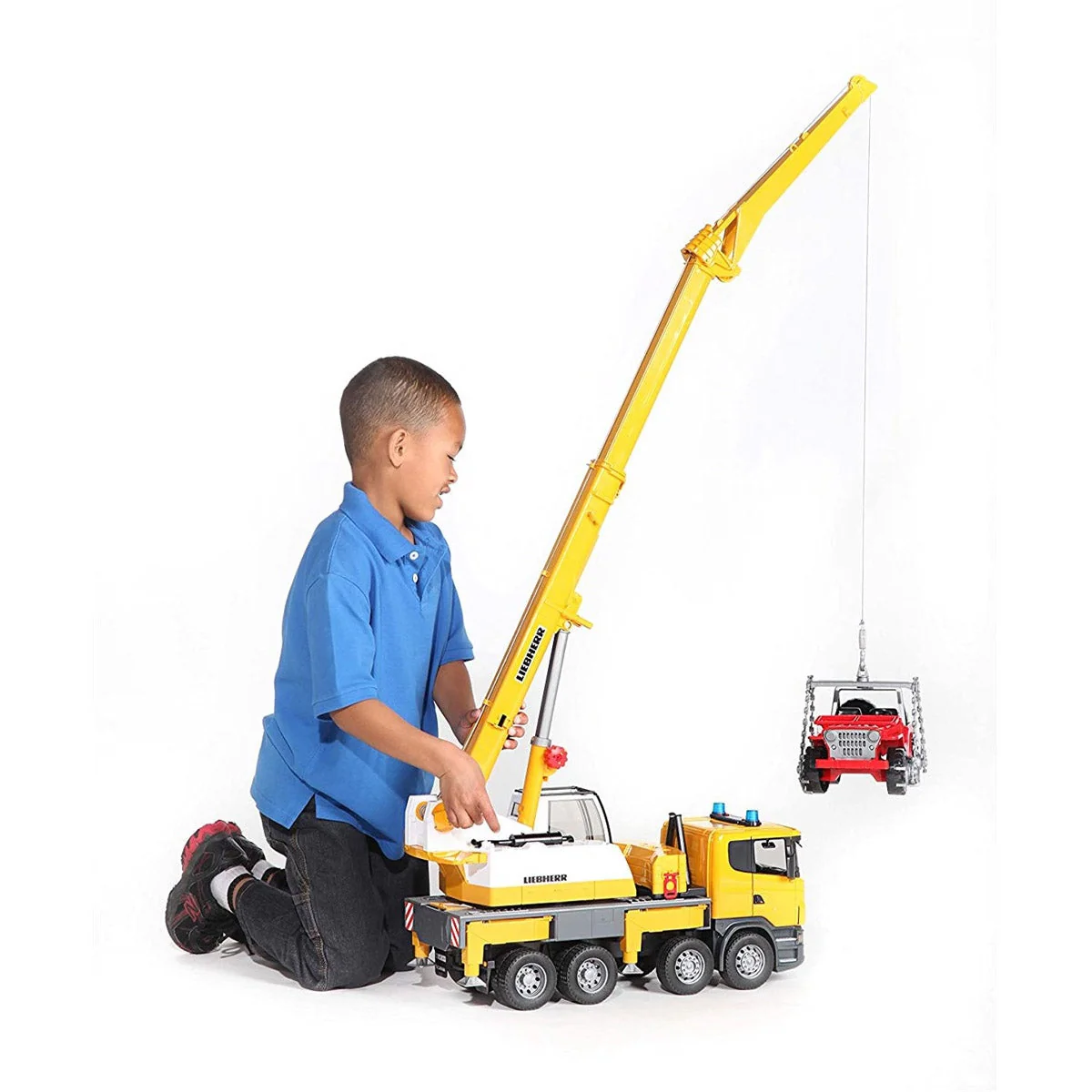 Bruder SCANIA R-Series Liebherr Toy Crane Truck - Image 8