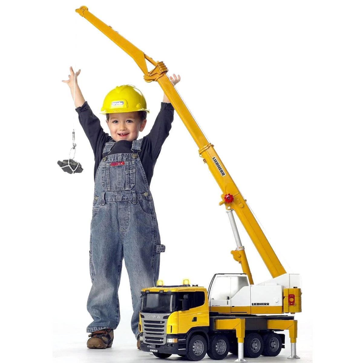 Bruder SCANIA R-Series Liebherr Toy Crane Truck - Image 9