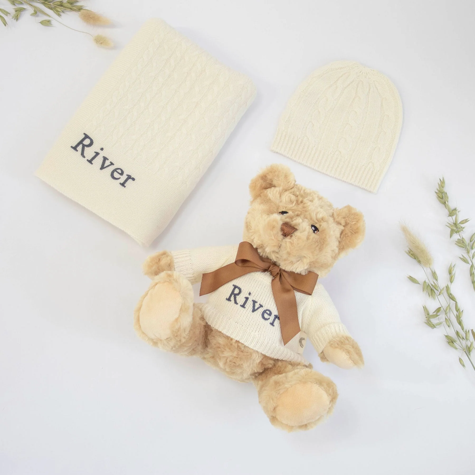 CASHMERE AND TEDDY GIFT SET - IVORY - Image 2