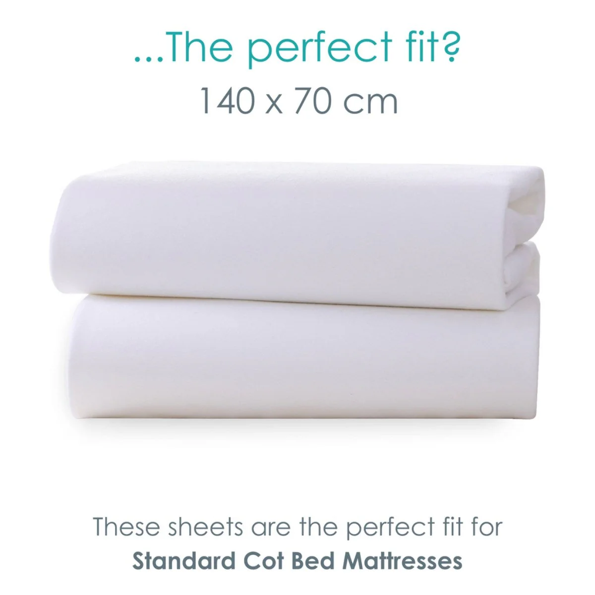 Clair De Lune 2 Cotton Jersey Fitted Cot Bed Sheets, 140 x 70 cm - Image 15