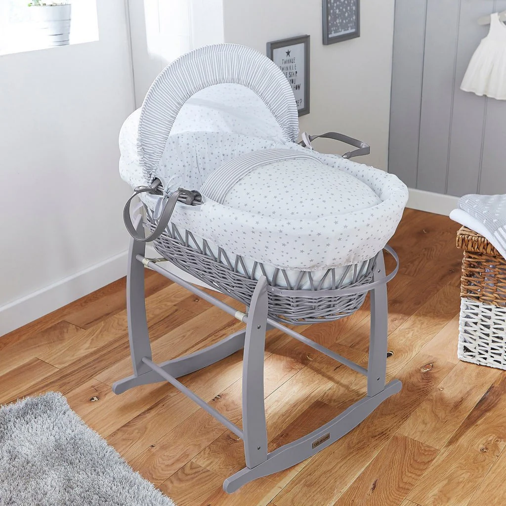 Clair De Lune Deluxe Rocking Moses Basket Stand - Image 6
