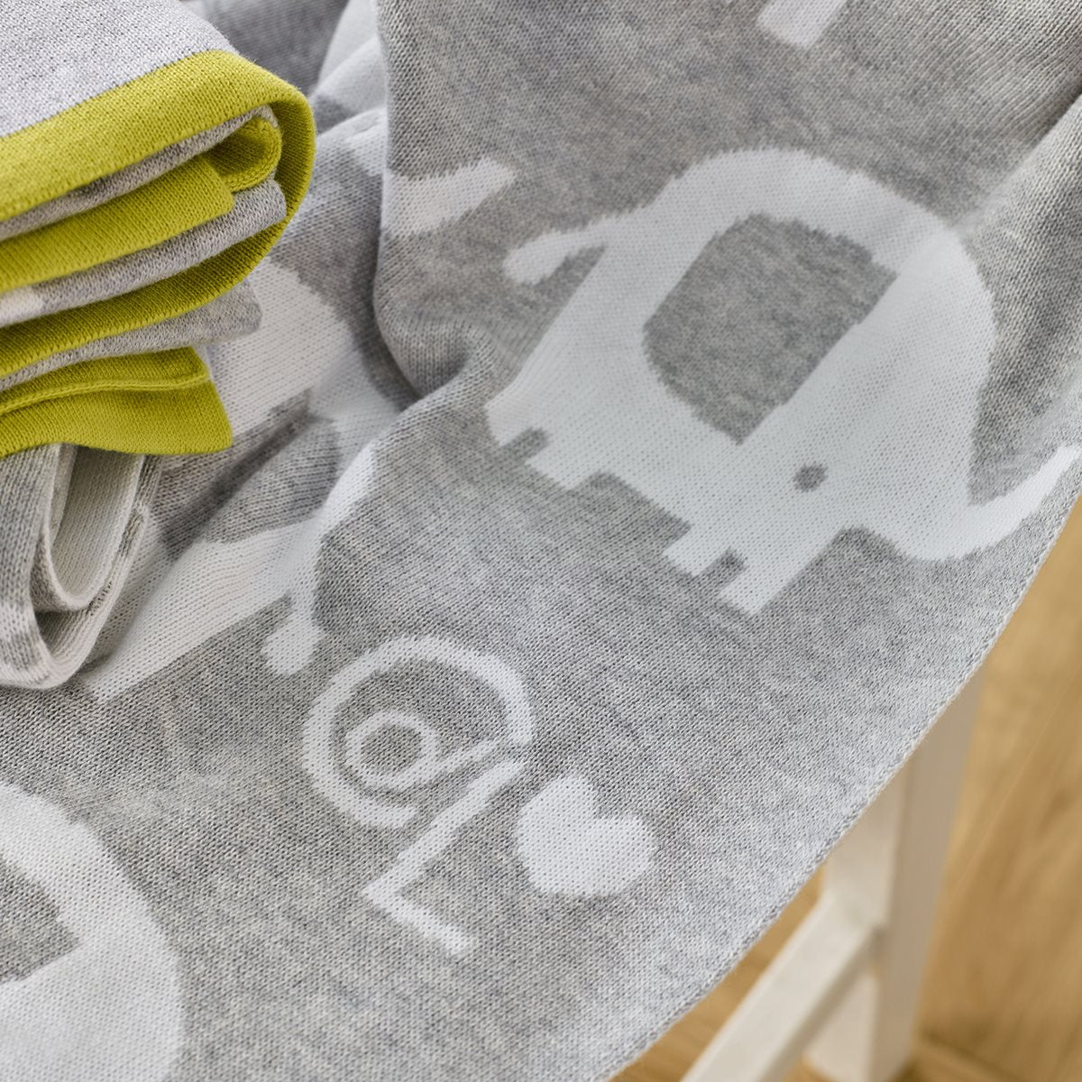 Clair De Lune Eli the Elephant Reversible Blanket - Image 4