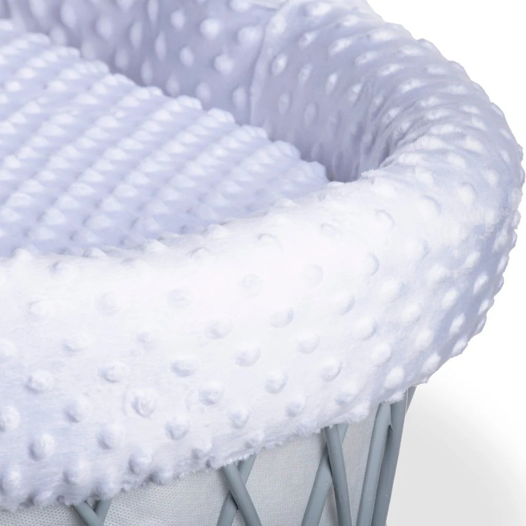 Clair De Lune Grey Wicker Moses Basket - Image 9