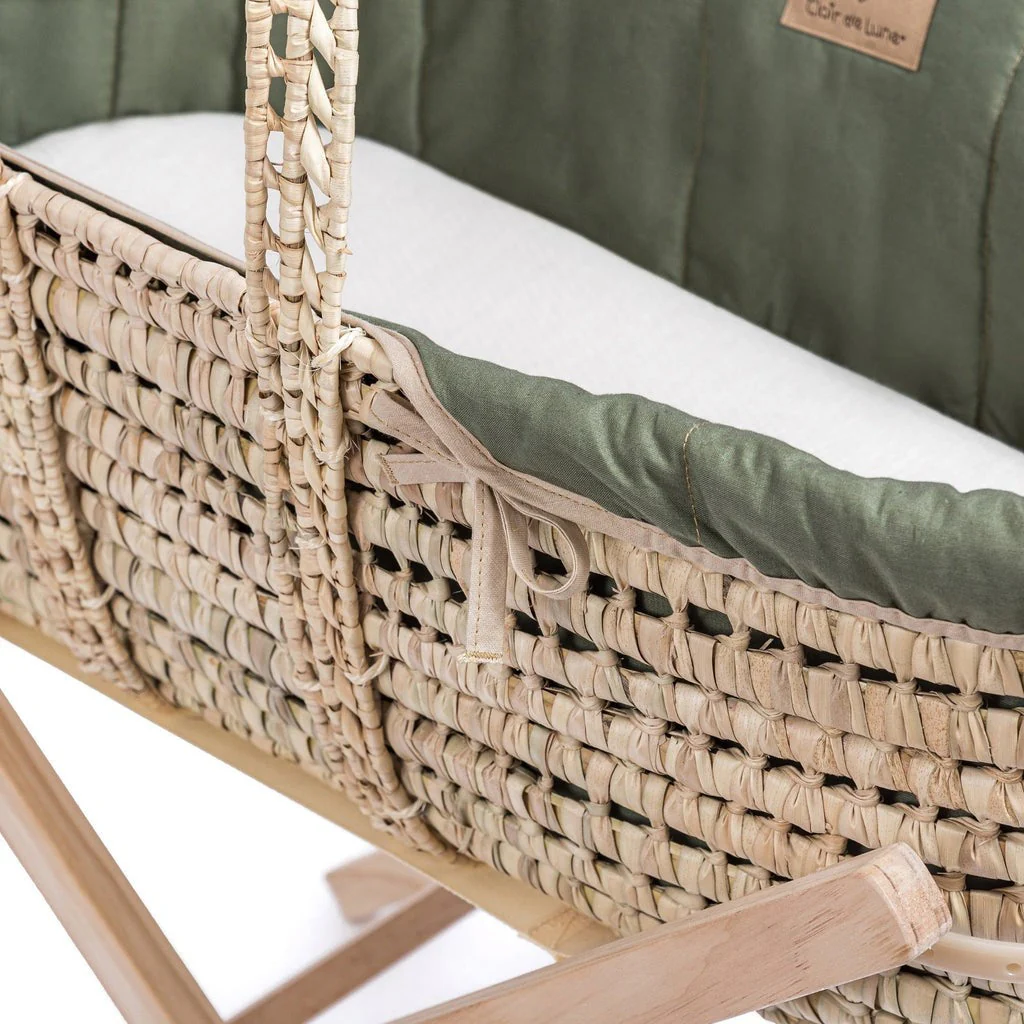 Clair De Lune Organic Palm Moses Basket - Image 14