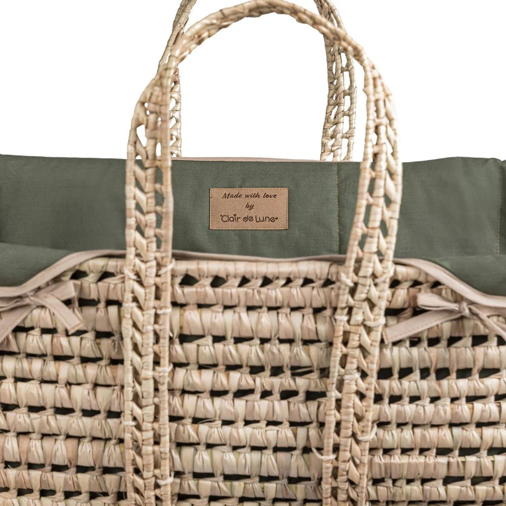 Clair De Lune Organic Palm Moses Basket - Image 16
