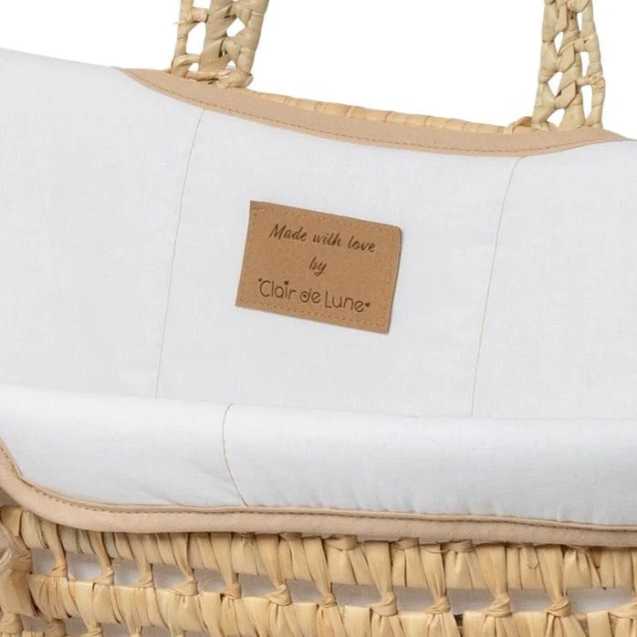Clair De Lune Organic Palm Moses Basket - Image 19
