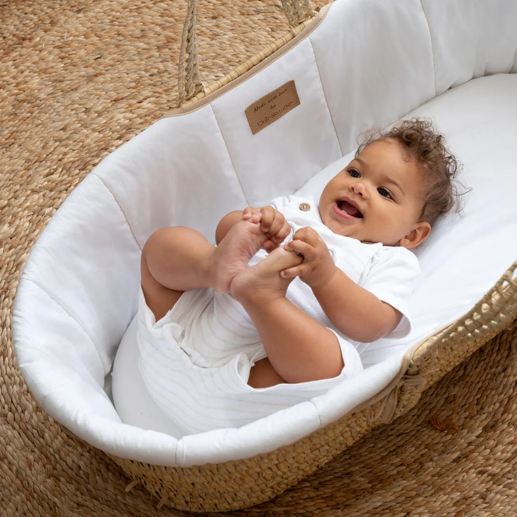 Clair De Lune Organic Palm Moses Basket - Image 21