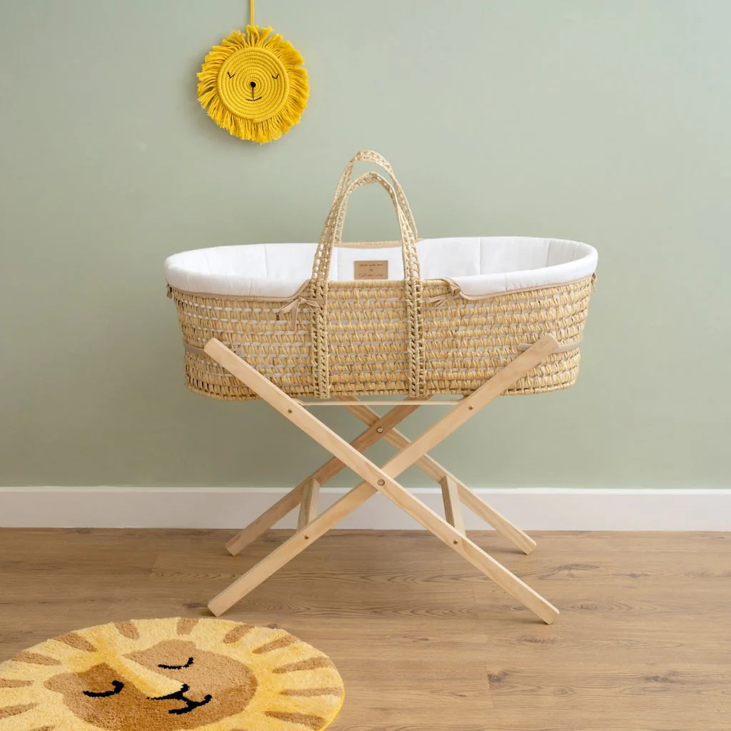 Clair De Lune Organic Palm Moses Basket - Image 22