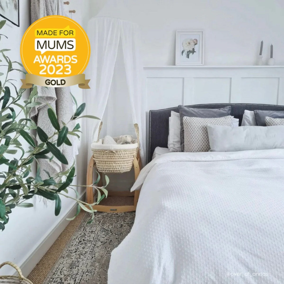 Clair De Lune Organic Palm Moses Basket - Image 8