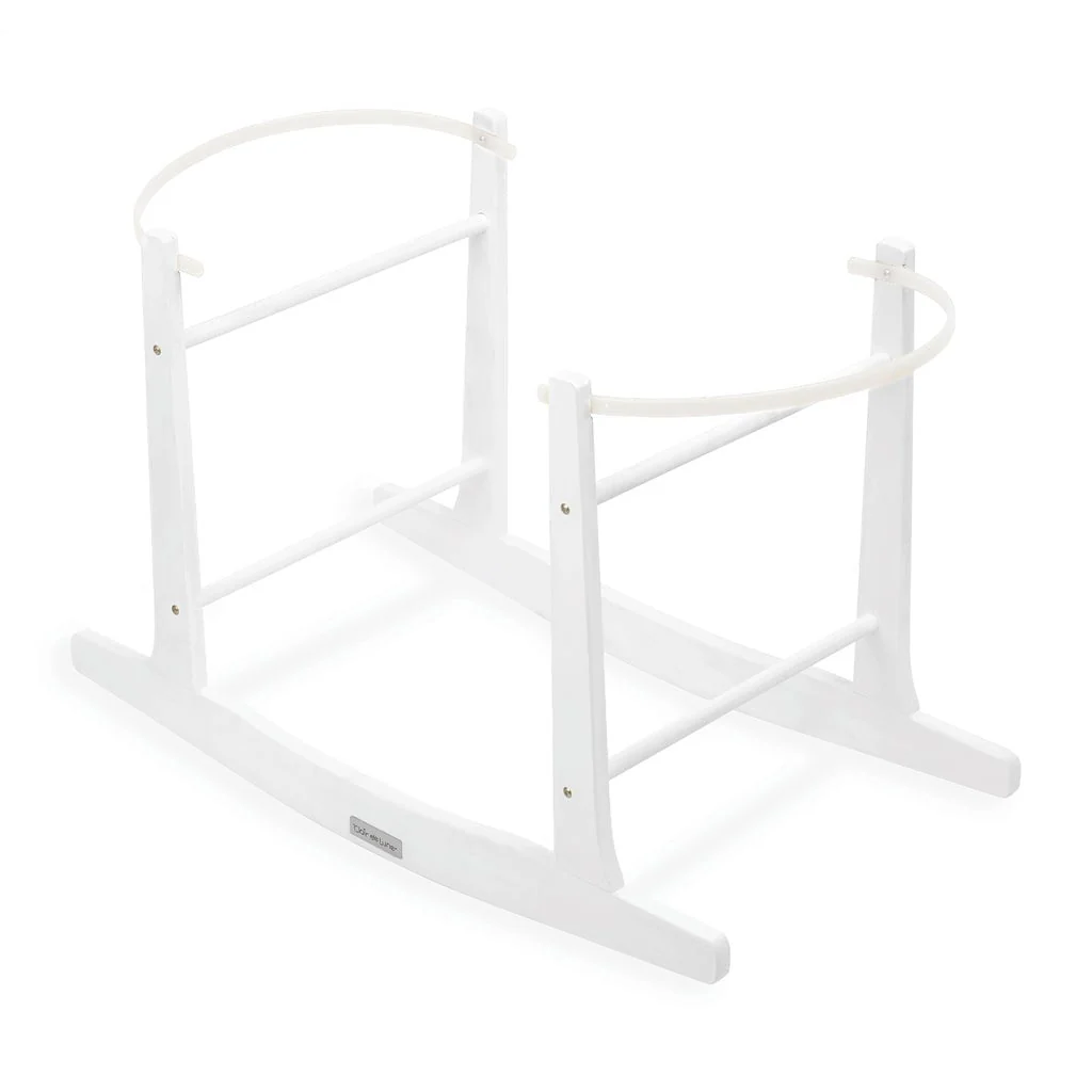Clair De Lune Standard Rocking Wooden Moses Basket Stand - Image 3